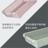 Plastic vegetable basket frame, rectangular vegetable washing basket, kitchen storage, household frame, hand-held draining basket details Picture
